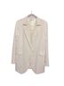 For Love & Lemons 100% Recycled Polyester 65% Viscose 35% Ecocare White Blazer Size M - photo 1