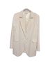 For Love & Lemons 100% Recycled Polyester 65% Viscose 35% Ecocare White Blazer Size M - photo 2