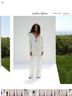 For Love & Lemons 100% Recycled Polyester 65% Viscose 35% Ecocare White Blazer Size M - photo 3