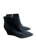 Nine West 100% Suede Black Ankle Boots Size 11 - photo 2