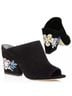 Tory Burch Floral Black Sandals Size 6 1/2 - photo 4
