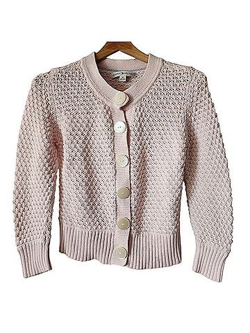 Tommy Hilfiger Knit Baby Powder Pink Cardigan (view 1)