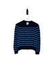 Barrie 100% Cashmere Stripes Blue Black Cashmere Pullover Sweater Size XS - photo 1