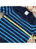 Barrie 100% Cashmere Stripes Blue Black Cashmere Pullover Sweater Size XS - photo 6