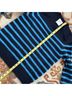Barrie 100% Cashmere Stripes Blue Black Cashmere Pullover Sweater Size XS - photo 7