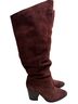 Steve Madden Solid Burgundy Boots Size 7 1/2 - photo 1