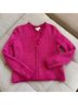 Sézane Graphic Pink Wool Cardigan Size XS - photo 4