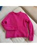 Sézane Graphic Pink Wool Cardigan Size XS - photo 5