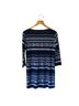 BCBGMAXAZRIA Stripes Blue Casual Dress Size M - photo 2