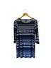 BCBGMAXAZRIA Stripes Blue Casual Dress Size M - photo 4