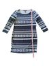 BCBGMAXAZRIA Stripes Blue Casual Dress Size M - photo 7