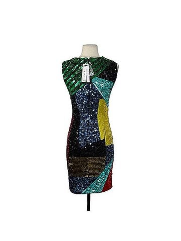 Alice + Olivia Nat S equin Embelliahed Dress Cocktail Dress (view 2)