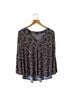 Vince Camuto Floral Blue Long Sleeve Blouse Size XXL - photo 1