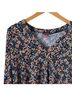 Vince Camuto Floral Blue Long Sleeve Blouse Size XXL - photo 4