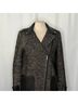 Maje Black Gray Coat Size M - photo 3