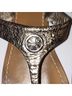 Tory Burch 100% Leather Silver Sandals Size 6 - photo 12