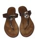 Tory Burch 100% Leather Silver Sandals Size 6 - photo 1