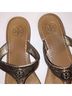 Tory Burch 100% Leather Silver Sandals Size 6 - photo 3