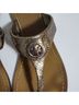 Tory Burch 100% Leather Silver Sandals Size 6 - photo 5