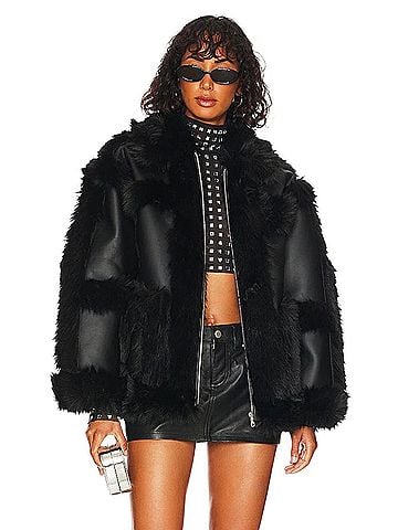 H:ours Beatrix Faux Fur Jacket (view 1)