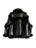 H:ours Black Faux Fur Jacket Size XXS - photo 2