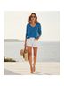 Oscar De La Renta Chevron-herringbone Blue Pullover Sweater Size S - photo 6
