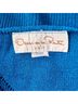 Oscar De La Renta Chevron-herringbone Blue Pullover Sweater Size S - photo 9