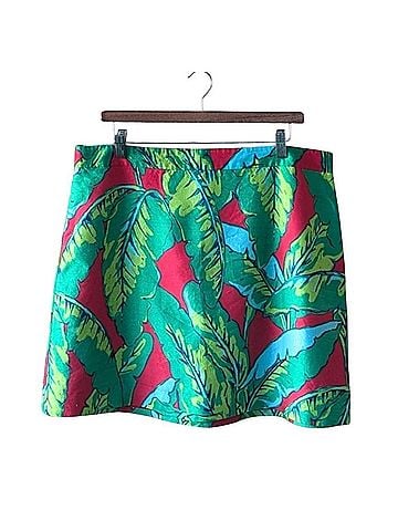 Vineyard Vines Banana Leaf Print Silk Skirt (view 1)