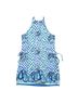 Lilly Pulitzer 100% Polyester Paisley Blue White Romper Size 0 - photo 2