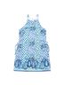 Lilly Pulitzer 100% Polyester Paisley Blue White Romper Size 0 - photo 3