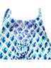 Lilly Pulitzer 100% Polyester Paisley Blue White Romper Size 0 - photo 8