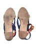 Loeffler Randall 100% Suede Blue Orange Green Sandals Size 8 1/2 - photo 2