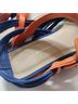 Loeffler Randall 100% Suede Blue Orange Green Sandals Size 8 1/2 - photo 6