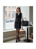 Jason Wu 100% Polyester Tweed Black Cocktail Dress Size S - photo 7