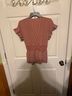 Max Studio Graphic Red White Short Sleeve Blouse Size L - photo 4