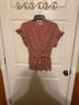 Max Studio Graphic Red White Short Sleeve Blouse Size L - photo 7