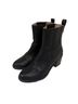 Ugg 100% Leather Black Boots Size 8 1/2 - photo 3