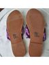 Matilda Jane 100% Recycled Polyester Floral Purple Sandals Size 10 1/2 - photo 7