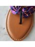 Matilda Jane 100% Recycled Polyester Floral Purple Sandals Size 10 1/2 - photo 5