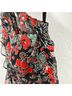 Veronica Beard 100% Silk 100% Polyester Floral Blue Red Cocktail Dress Size 4 - photo 7