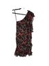 Veronica Beard 100% Silk 100% Polyester Floral Blue Red Cocktail Dress Size 4 - photo 2