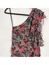 Veronica Beard 100% Silk 100% Polyester Floral Blue Red Cocktail Dress Size 4 - photo 9