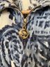 St. John Sport Paisley Blue White Jacket Size S - photo 3