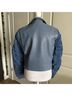 Sandro 100% Leather 100% Polyamide 100% Polyester 100% Cotton Blue Jacket Size M - photo 4