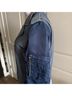 Sandro 100% Leather 100% Polyamide 100% Polyester 100% Cotton Blue Jacket Size M - photo 5