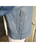 Sandro 100% Leather 100% Polyamide 100% Polyester 100% Cotton Blue Jacket Size M - photo 3