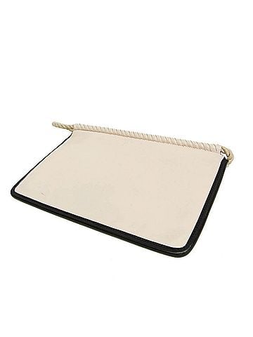Balenciaga Balenciaga 427443 Men,Women Leather Clutch Bag Black,Off-white (view 2)