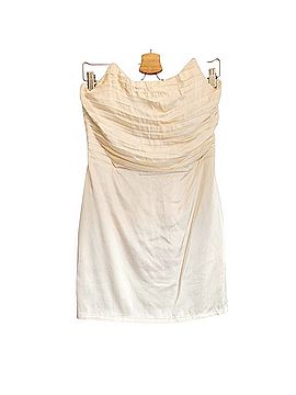 Michael Costello X Revolve Ruched Bardot Mini Dress Cocktail Dress (view 1)