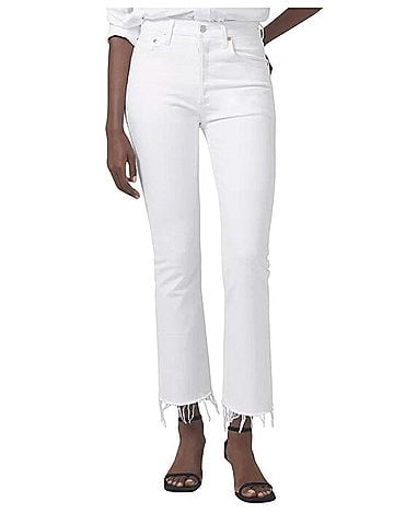 Citizens of Humanity Isola Cropped Boot Plaster Wash Jeans (view 1)