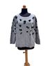 Talbots 71% Cotton 15% Modal 14% Polyester 100% Rayon Floral Gray Sweatshirt Size XL - photo 1